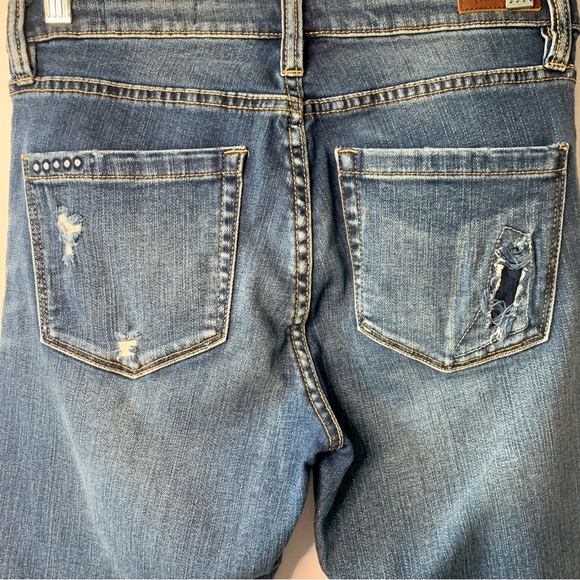 Blank NYC The Reade Crop Mid Rise Distressed Skinny Jeans Women's Size 29 - Picture 5 of 8